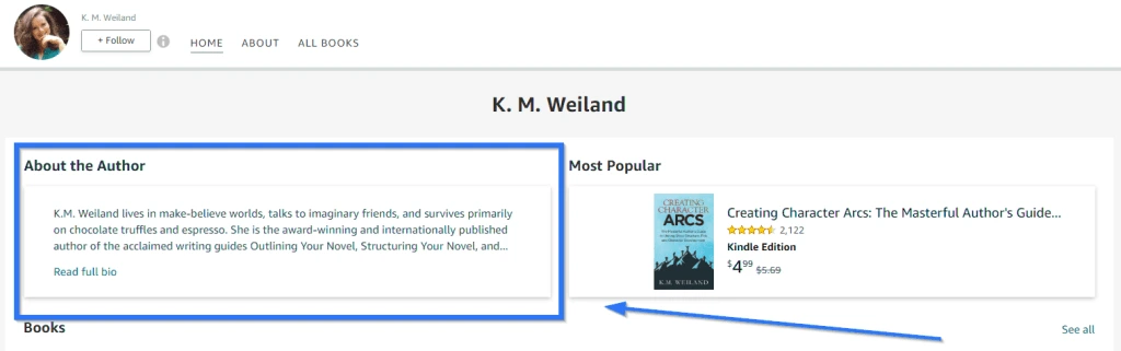 k m weiland author bio